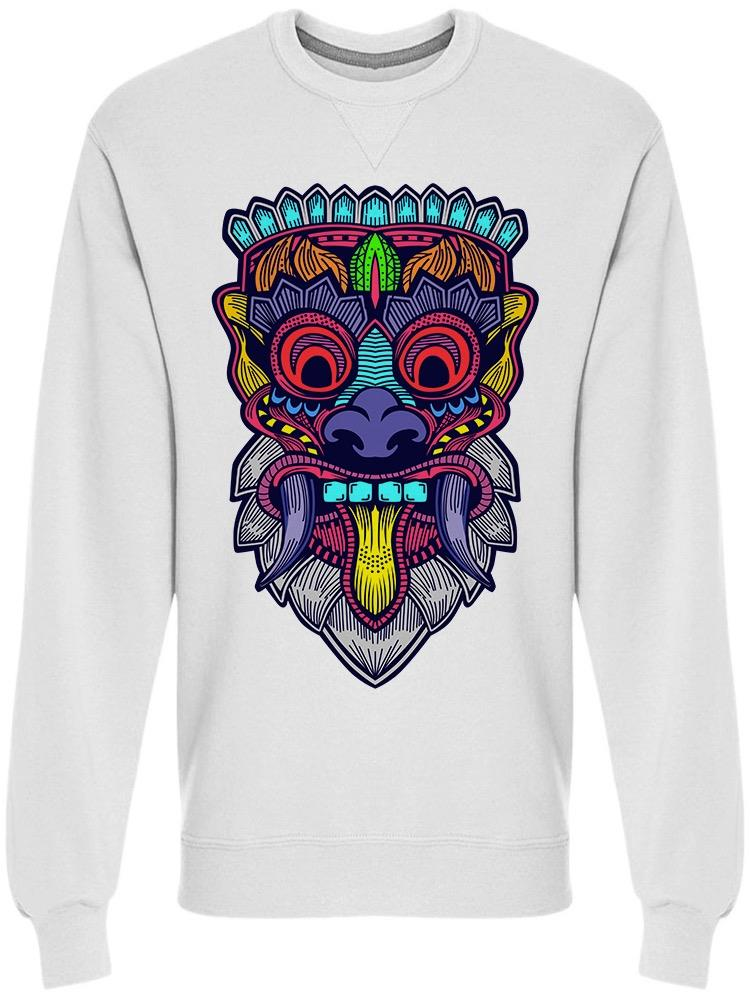 Ethnic Mask Art Sweatshirt Men's -Image by Shutterstock