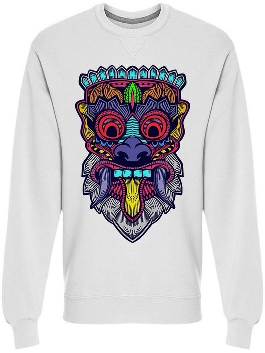 Ethnic Mask Art Sweatshirt Men's -Image by Shutterstock