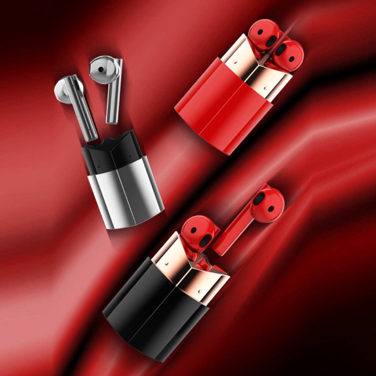 Pretty Neaty Lipstick Storage For Earphones