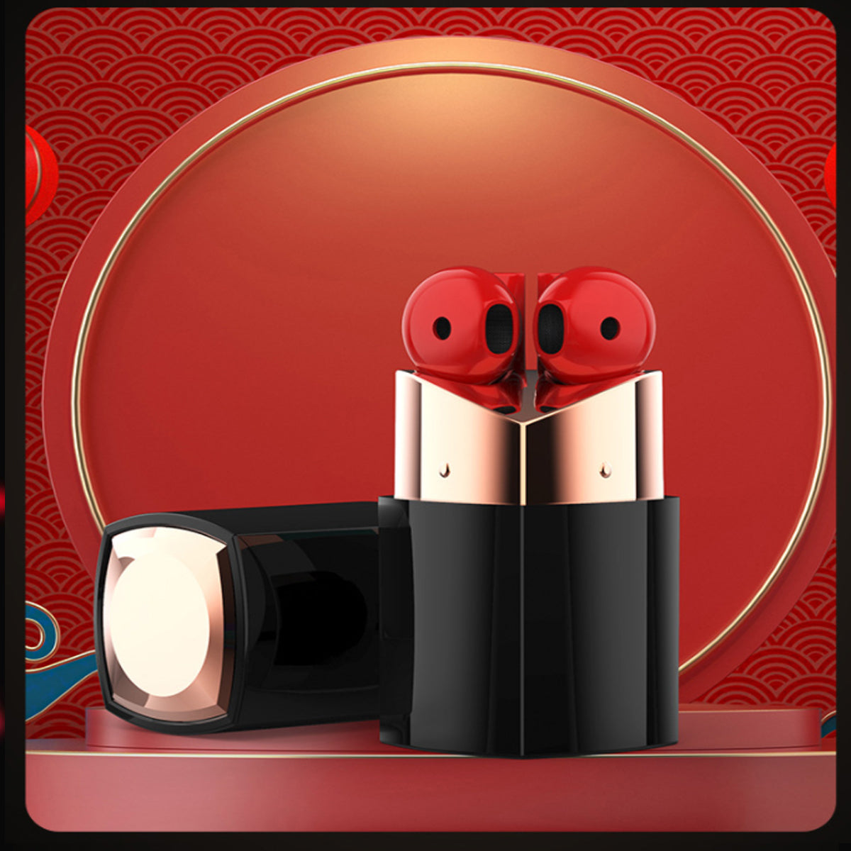 Pretty Neaty Lipstick Storage For Earphones