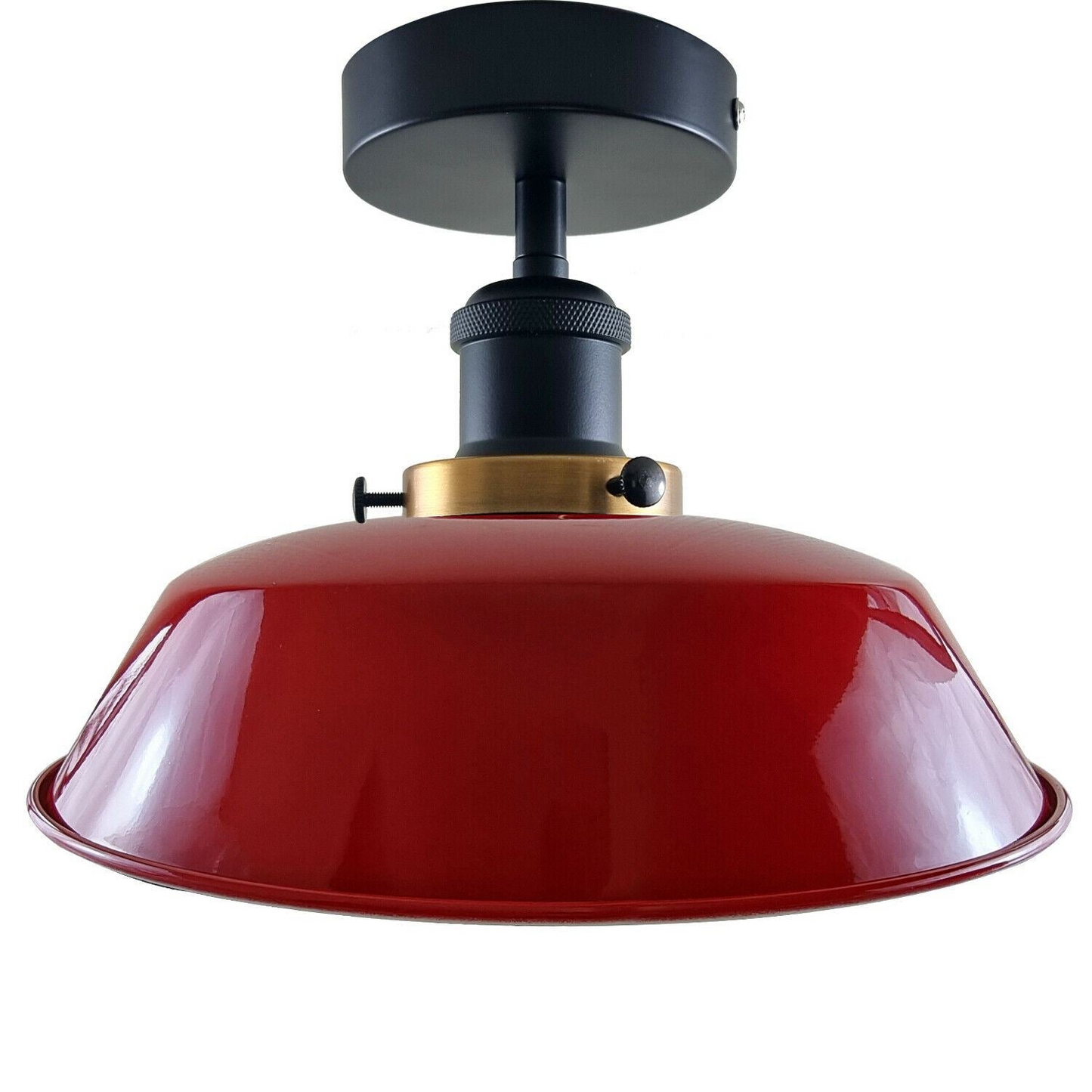 Modern Industrial Ceiling Light Fitting Flush Mount Light Metal Shade~1228