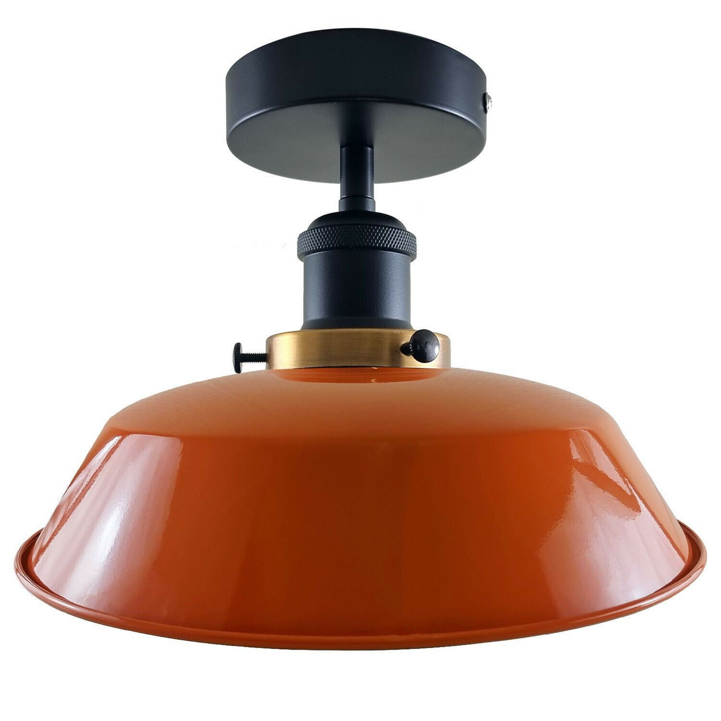 Modern Industrial Ceiling Light Fitting Flush Mount Light Metal Shade~1228