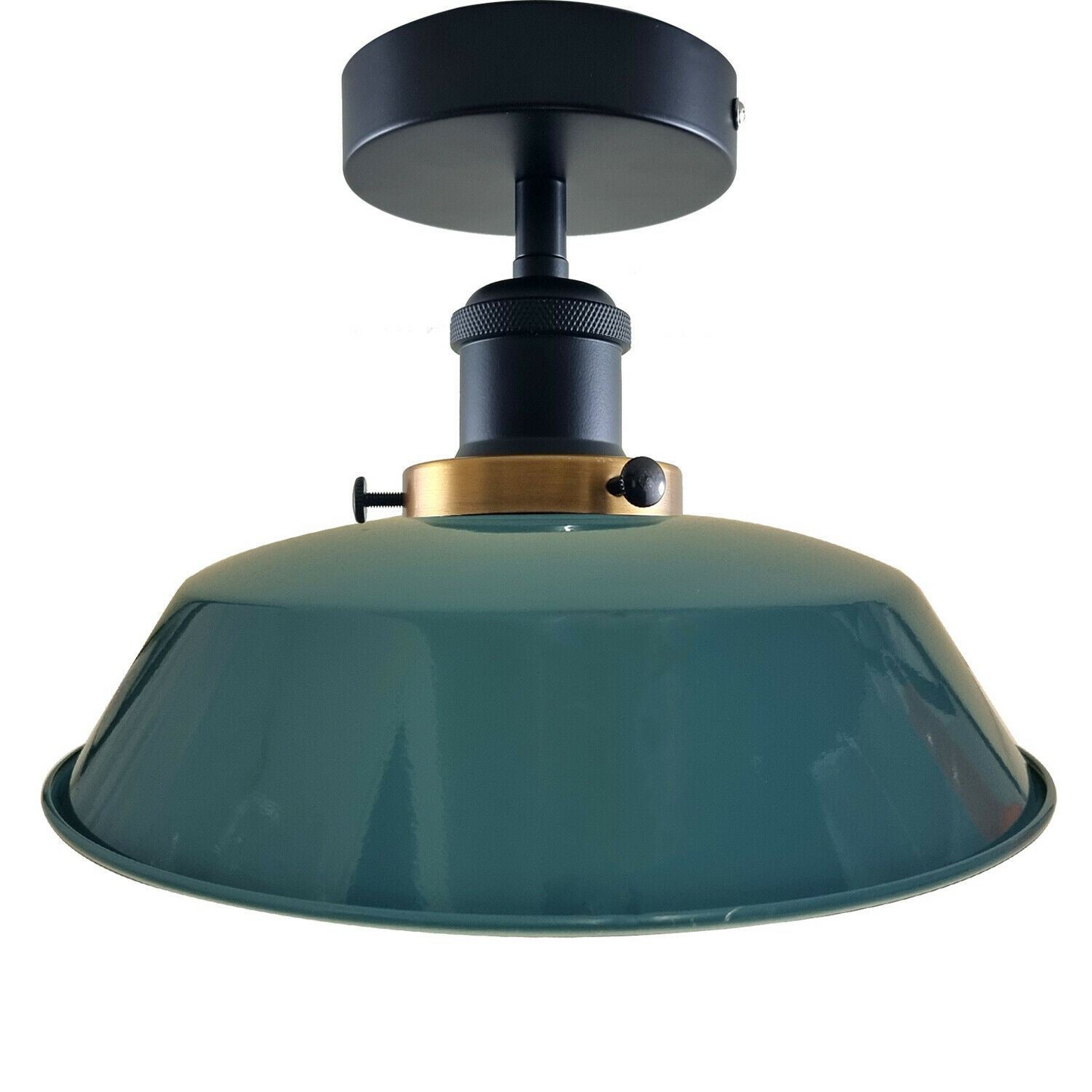 Modern Industrial Ceiling Light Fitting Flush Mount Light Metal Shade~1228