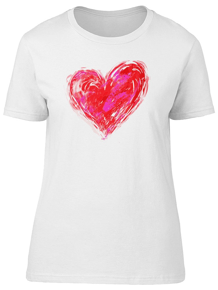 Colorful Valentines Heart Tee Women's -Image by Shutterstock