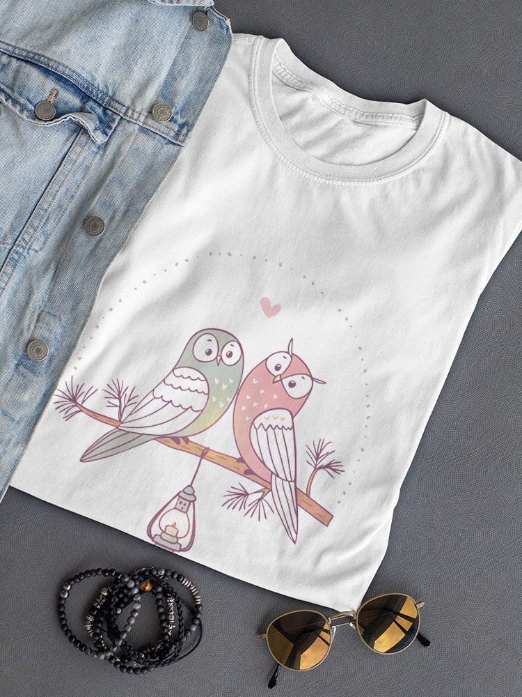 Owl Couple / Valentines Day Tee Women's -Image by Shutterstock