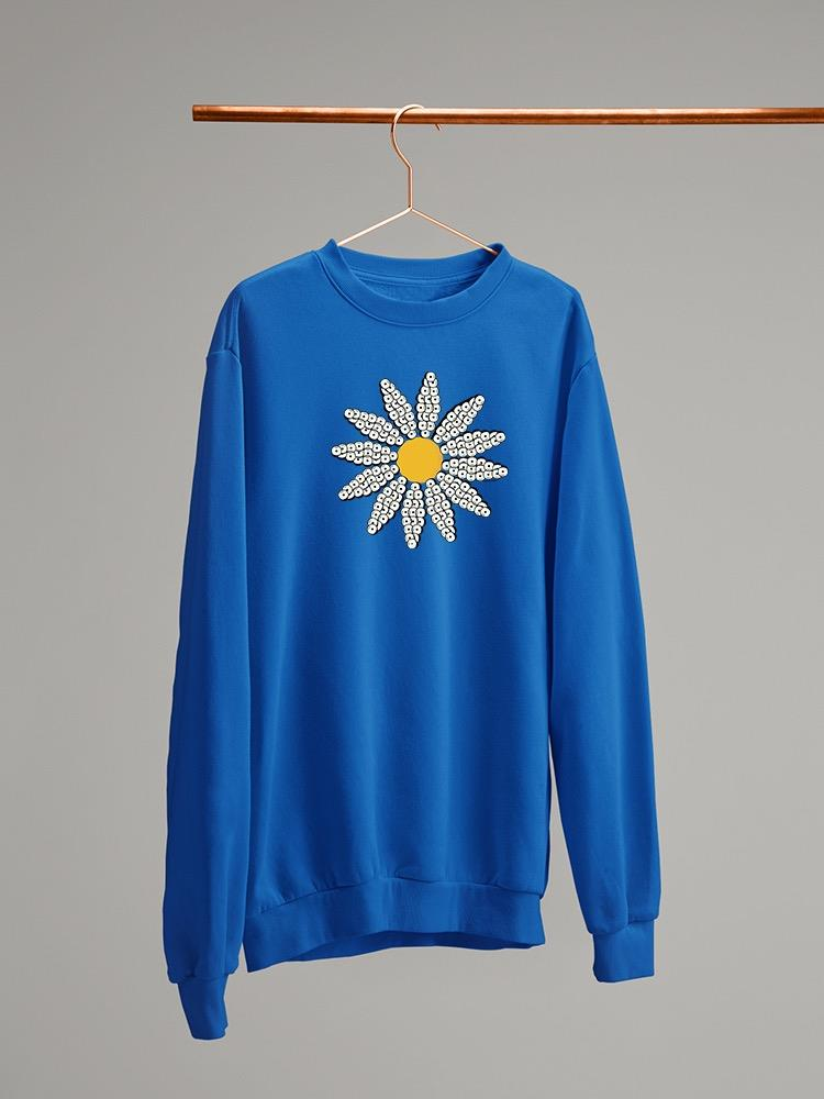 Daisy Sequins Art Sweatshirt Women's -Image by Shutterstock