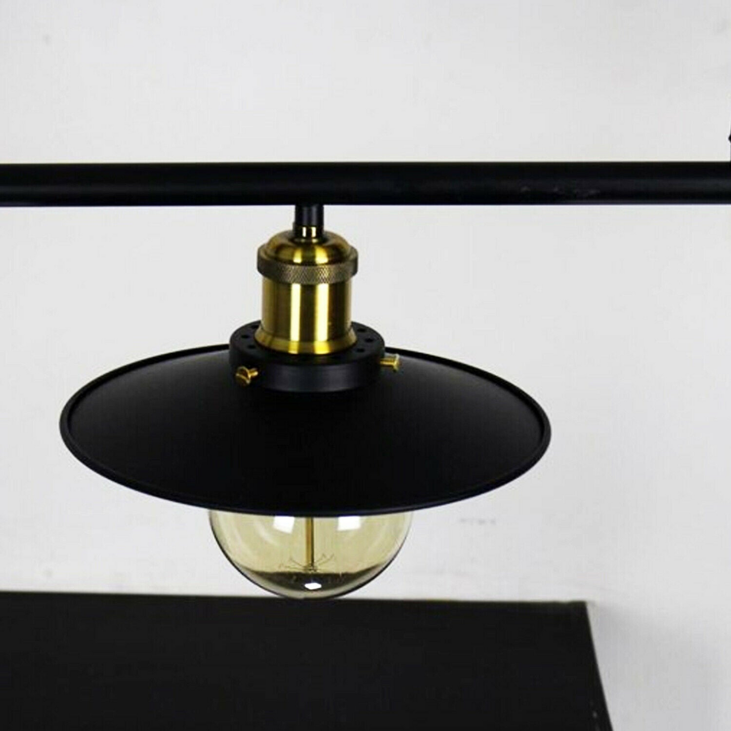 LEDSone Industrial Vintage Ceiling Pendant Pulley Pipe Lights Hanging Triple Island Lamp with E27 holder ~3449