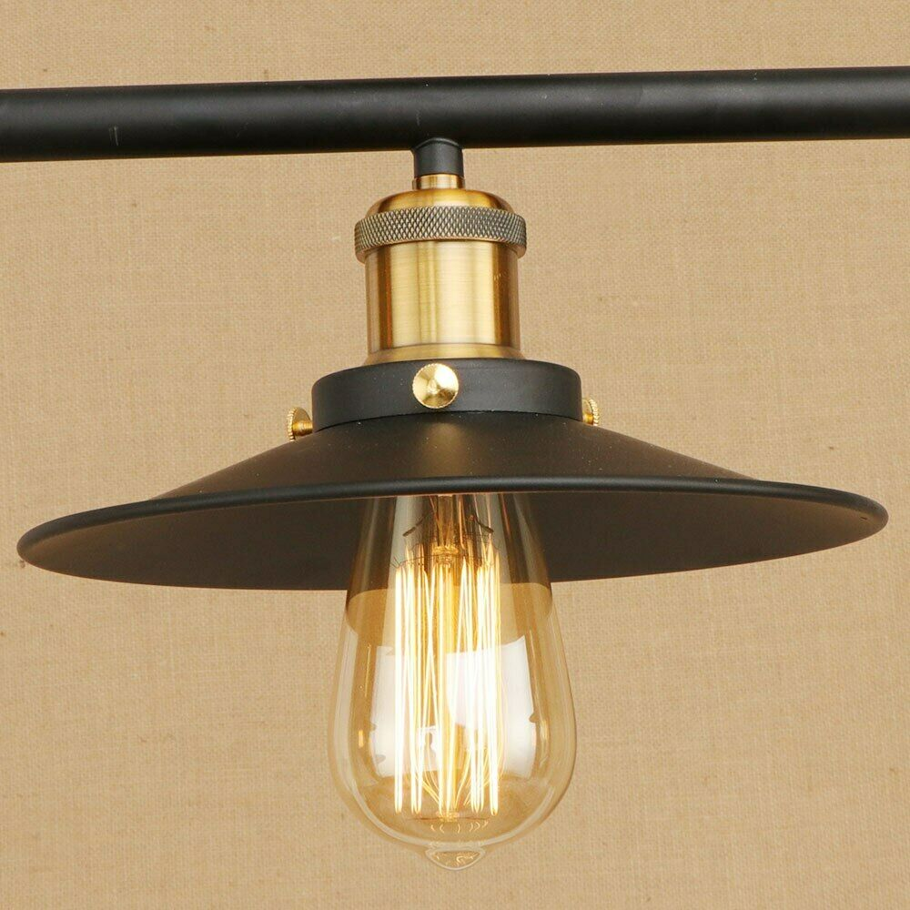 LEDSone Industrial Vintage Ceiling Pendant Pulley Pipe Lights Hanging Triple Island Lamp with E27 holder ~3449