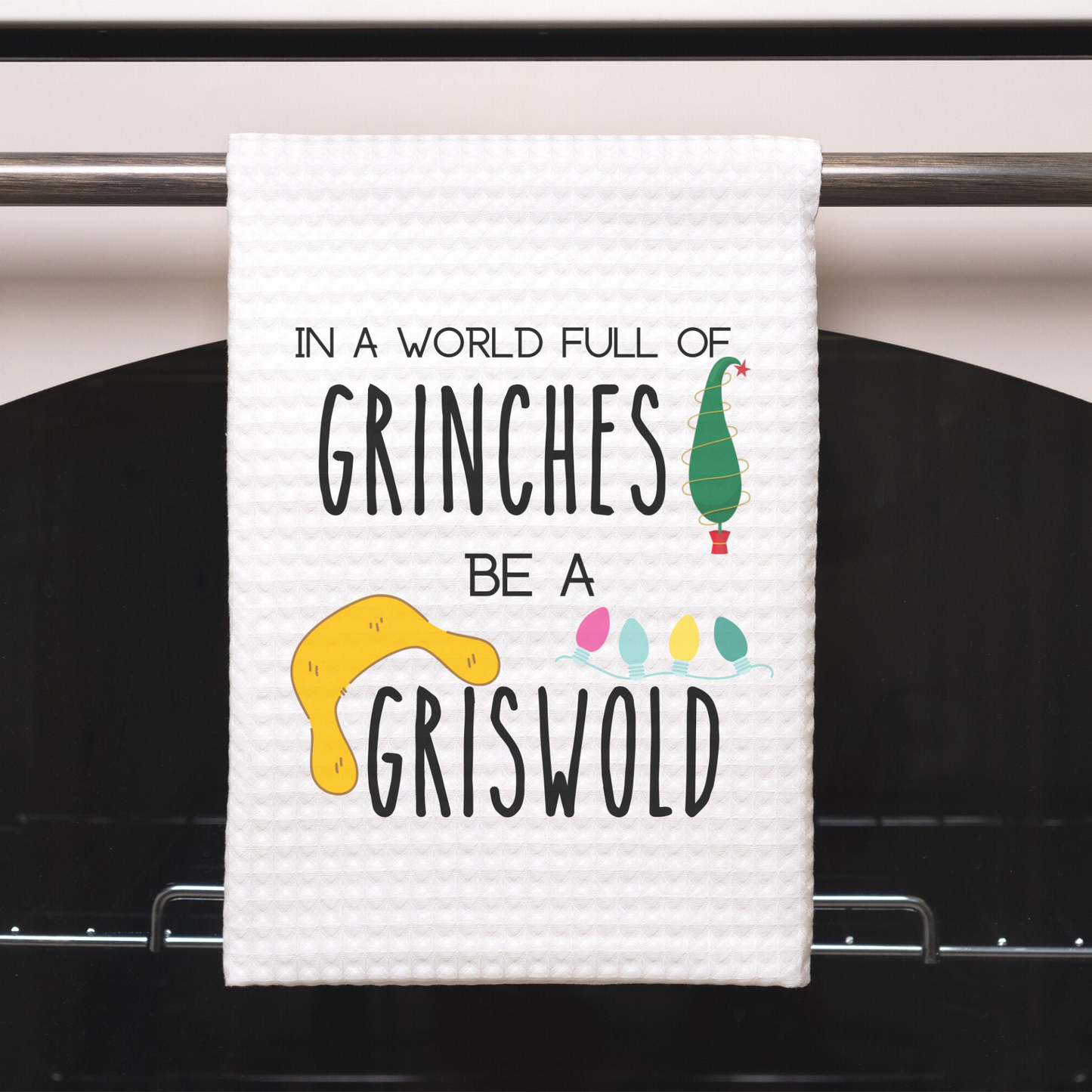 Funny Christmas Kitchen Towel with Sarcastic Quote | Decorative Christmas Hand Towel Funny Saying for Kitchen or Bathroom| Christmas Towel