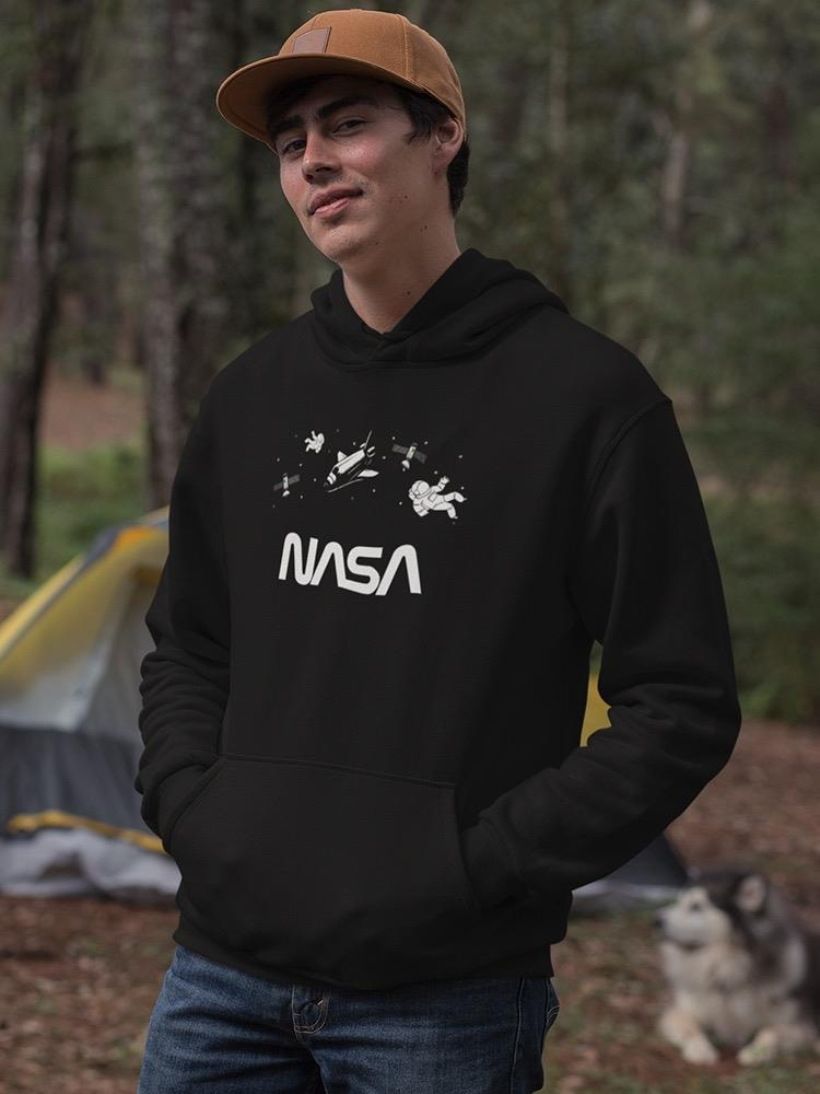 Nasa Floating Objects Banner Hoodie or Sweatshirt -NASA Designs