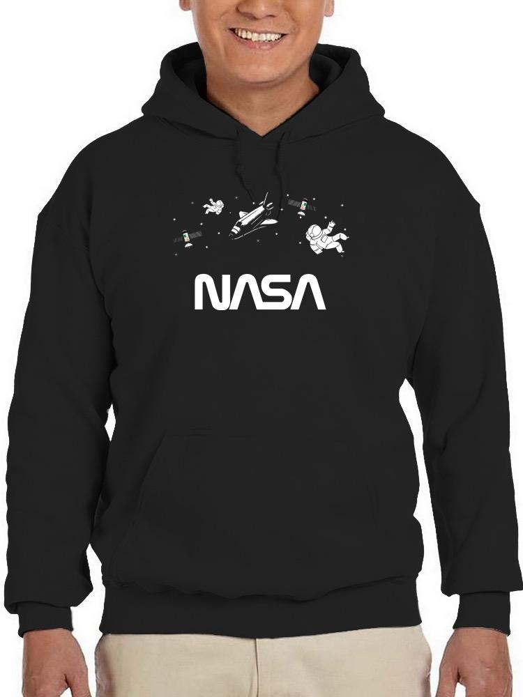 Nasa Floating Objects Banner Hoodie or Sweatshirt -NASA Designs