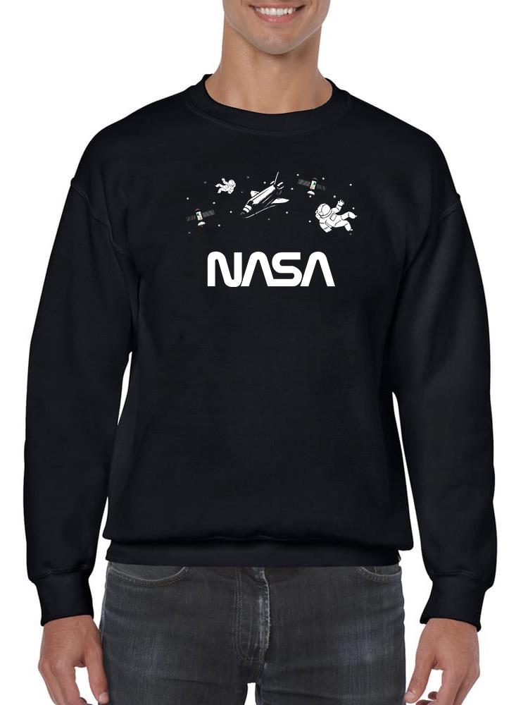 Nasa Floating Objects Banner Hoodie or Sweatshirt -NASA Designs