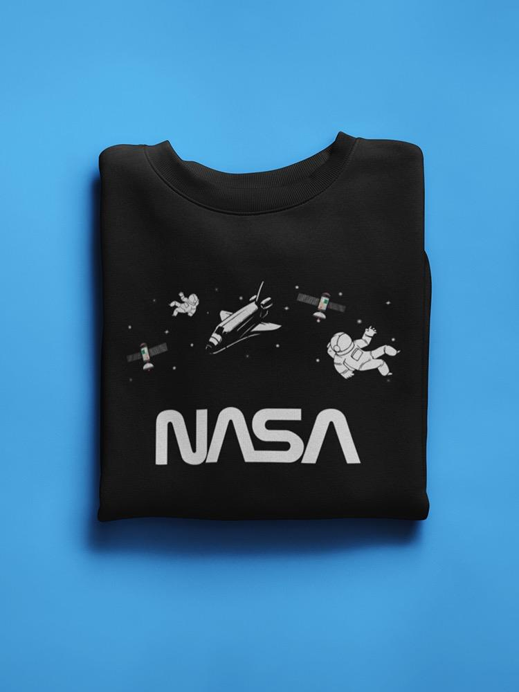 Nasa Floating Objects Banner Hoodie or Sweatshirt -NASA Designs