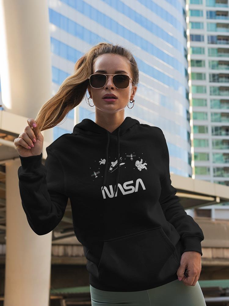 Nasa Floating Objects Banner Hoodie or Sweatshirt -NASA Designs