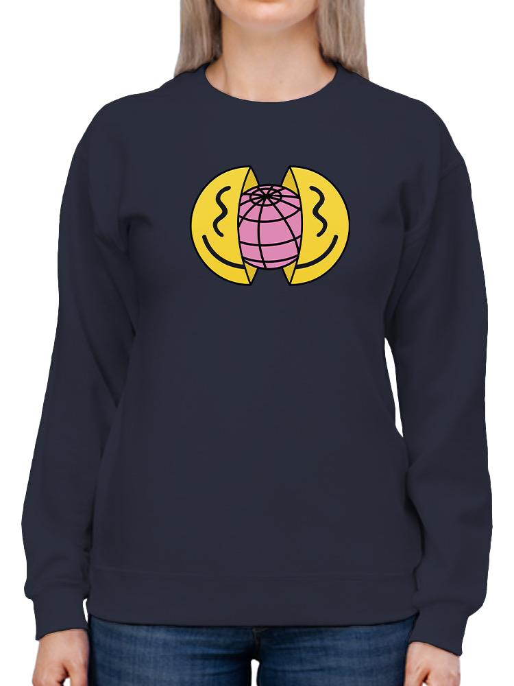 Abstract Smile W Globe Hoodie or Sweatshirt -Image by Shutterstock