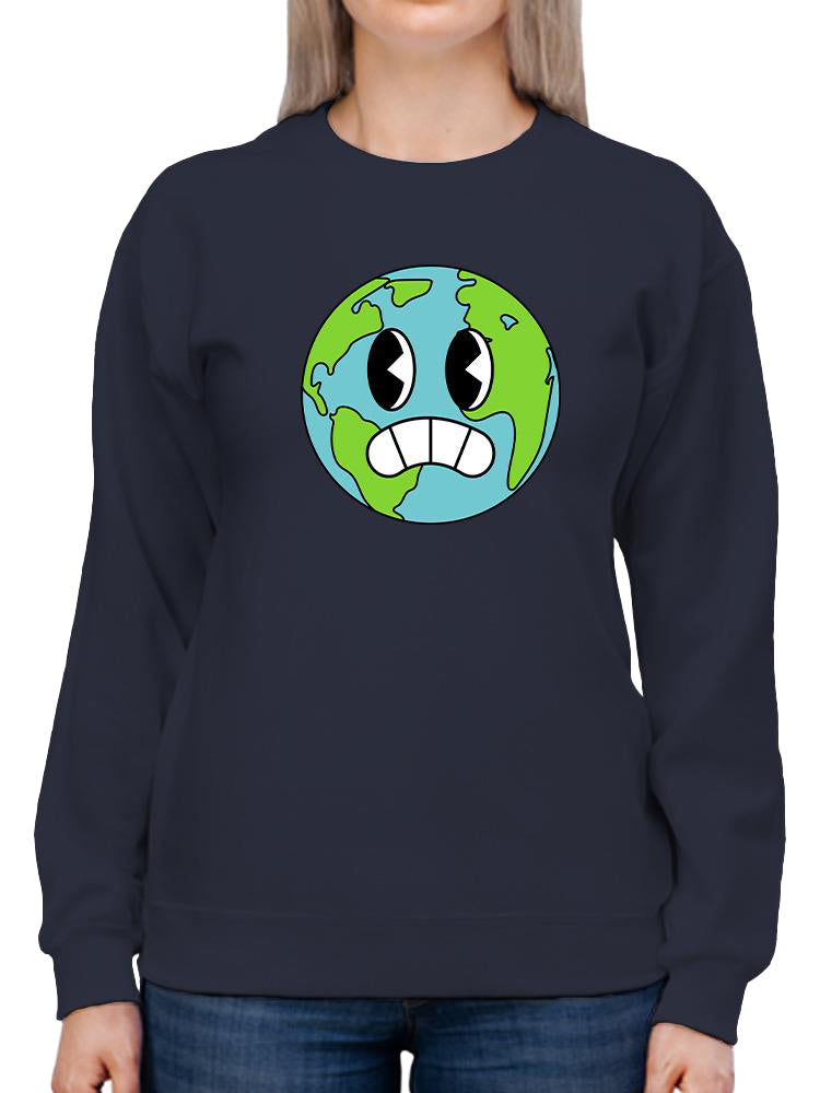 Worried World Toon Style Hoodie or Sweatshirt -Image by Shutterstock