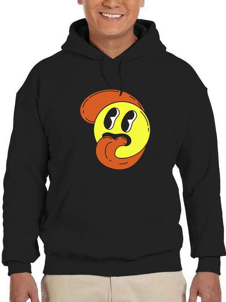 Cartoon Style Smiling Face Hoodie or Sweatshirt -Image by Shutterstock