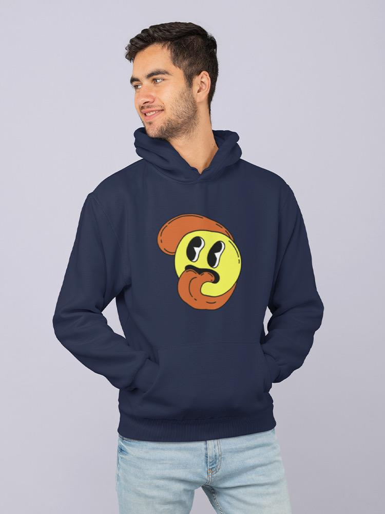 Cartoon Style Smiling Face Hoodie or Sweatshirt -Image by Shutterstock