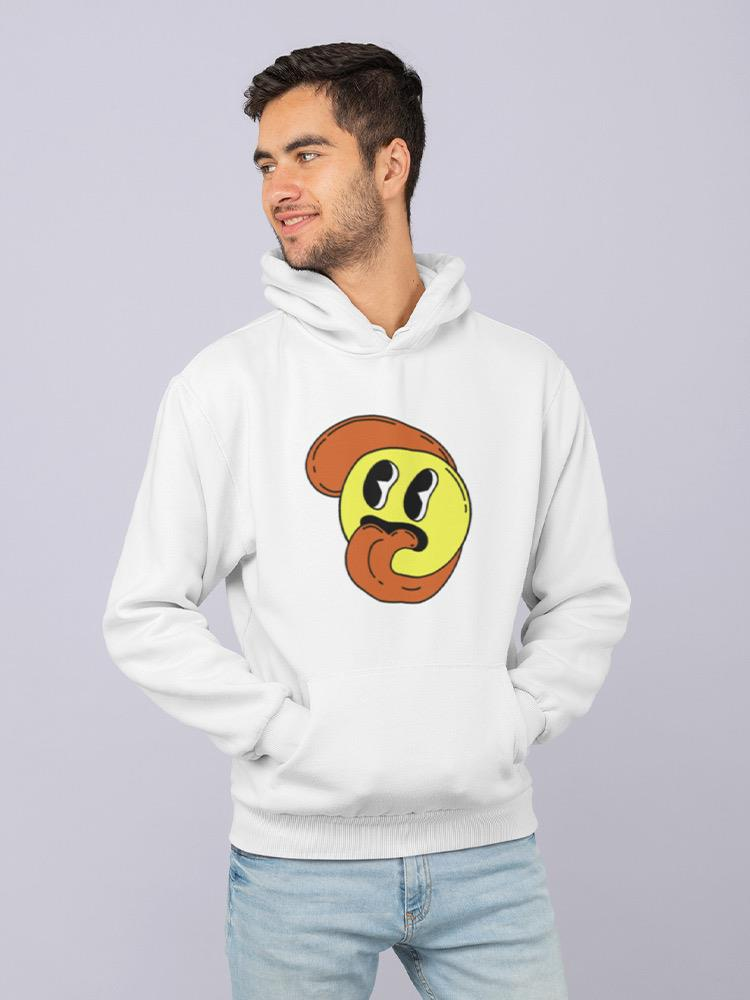 Cartoon Style Smiling Face Hoodie or Sweatshirt -Image by Shutterstock