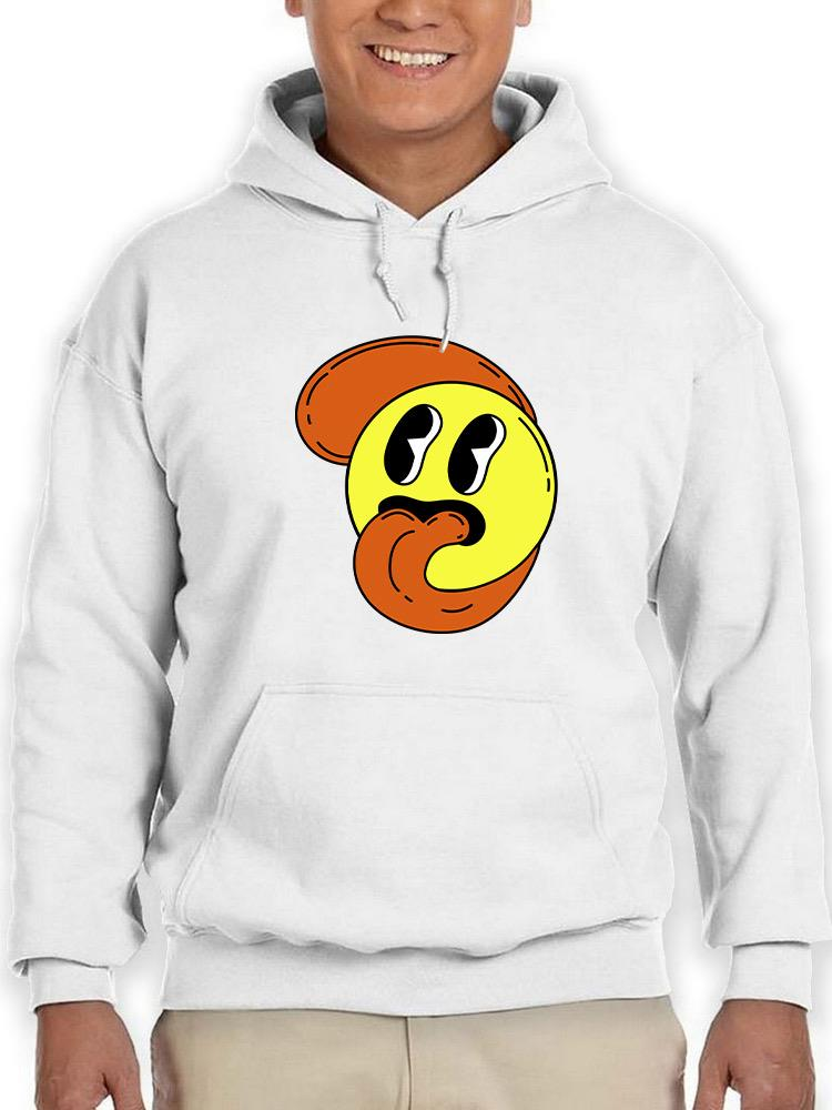 Cartoon Style Smiling Face Hoodie or Sweatshirt -Image by Shutterstock