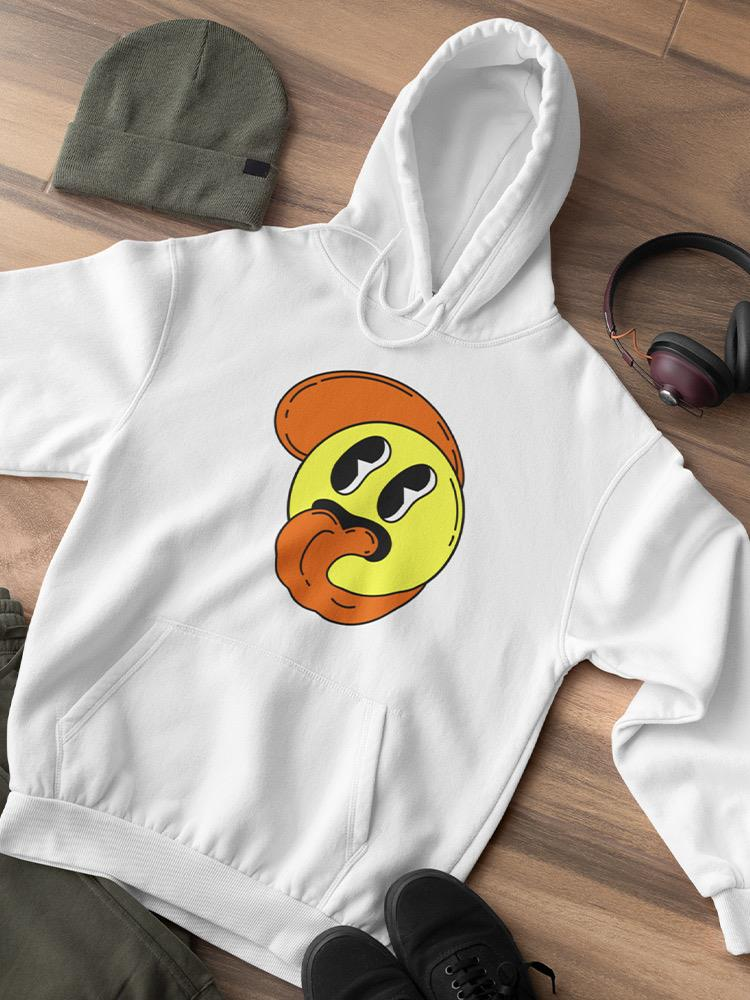 Cartoon Style Smiling Face Hoodie or Sweatshirt -Image by Shutterstock