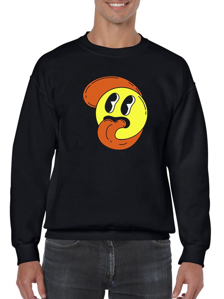 Cartoon Style Smiling Face Hoodie or Sweatshirt -Image by Shutterstock