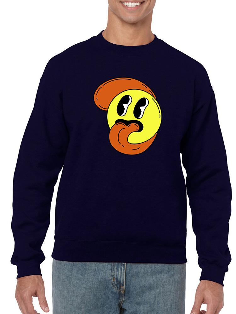 Cartoon Style Smiling Face Hoodie or Sweatshirt -Image by Shutterstock