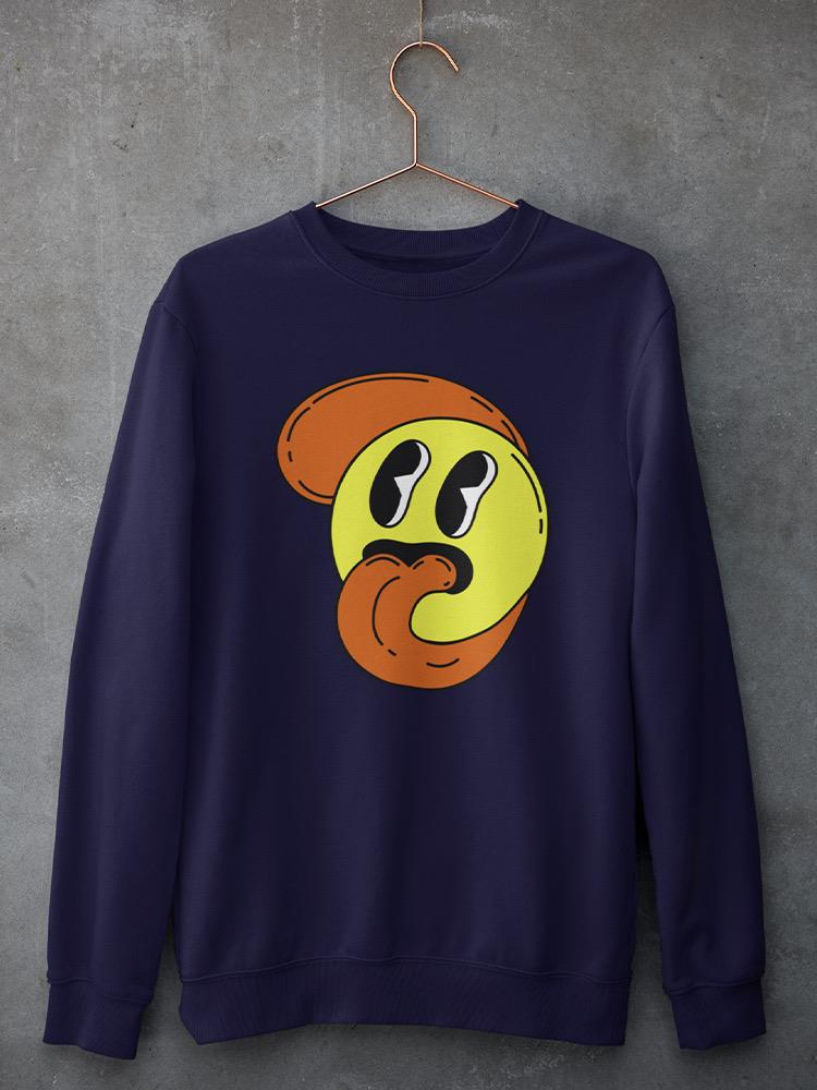 Cartoon Style Smiling Face Hoodie or Sweatshirt -Image by Shutterstock