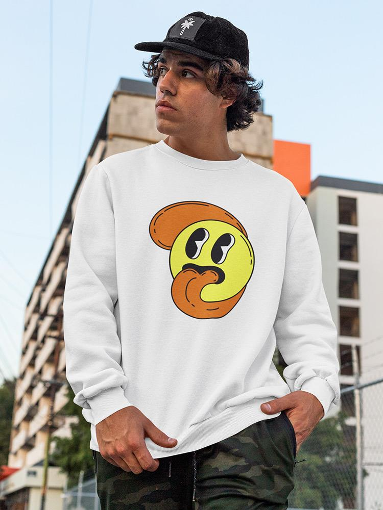 Cartoon Style Smiling Face Hoodie or Sweatshirt -Image by Shutterstock