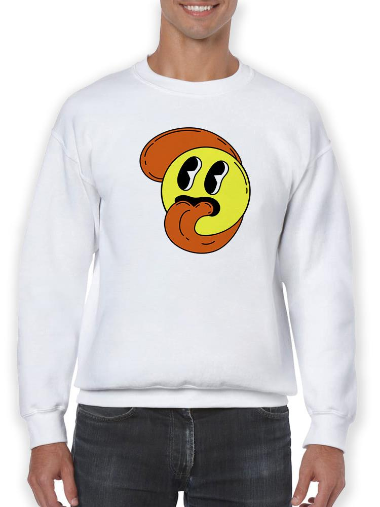 Cartoon Style Smiling Face Hoodie or Sweatshirt -Image by Shutterstock