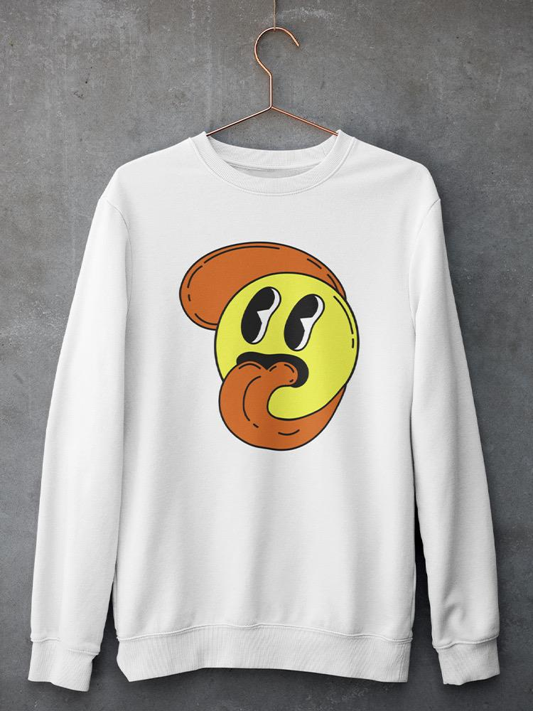 Cartoon Style Smiling Face Hoodie or Sweatshirt -Image by Shutterstock