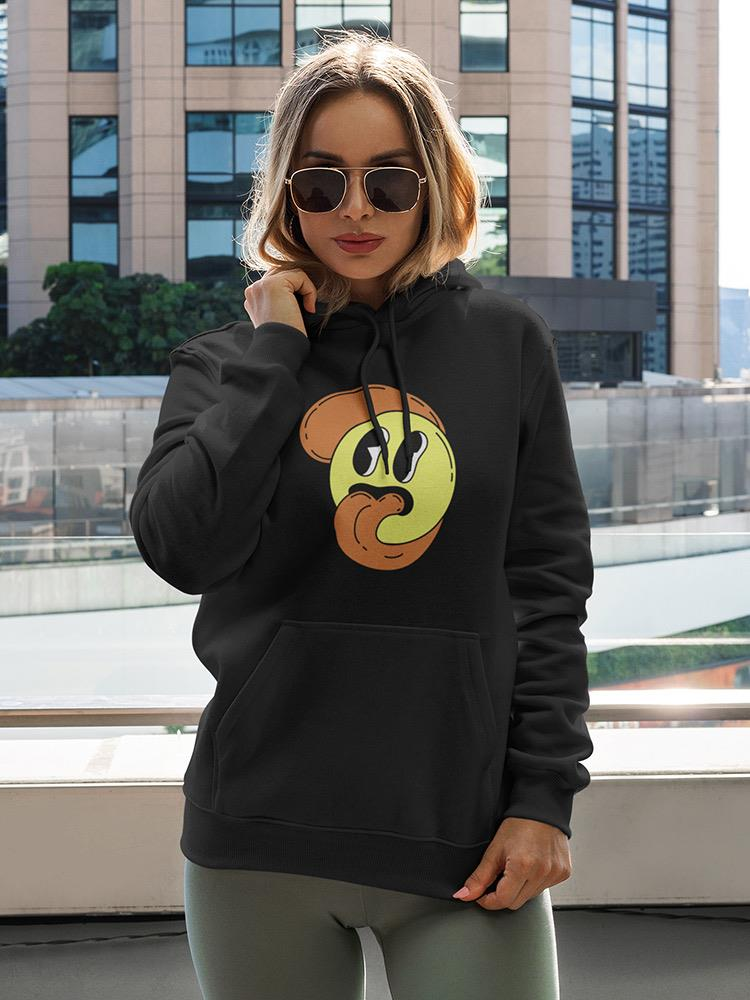 Cartoon Style Smiling Face Hoodie or Sweatshirt -Image by Shutterstock