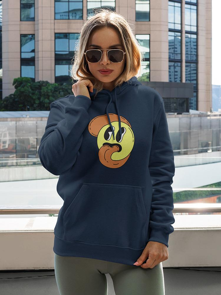 Cartoon Style Smiling Face Hoodie or Sweatshirt -Image by Shutterstock