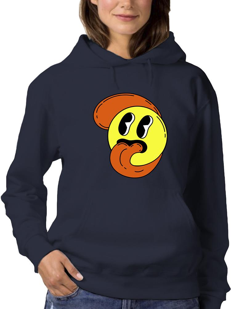 Cartoon Style Smiling Face Hoodie or Sweatshirt -Image by Shutterstock