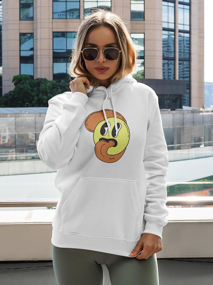 Cartoon Style Smiling Face Hoodie or Sweatshirt -Image by Shutterstock