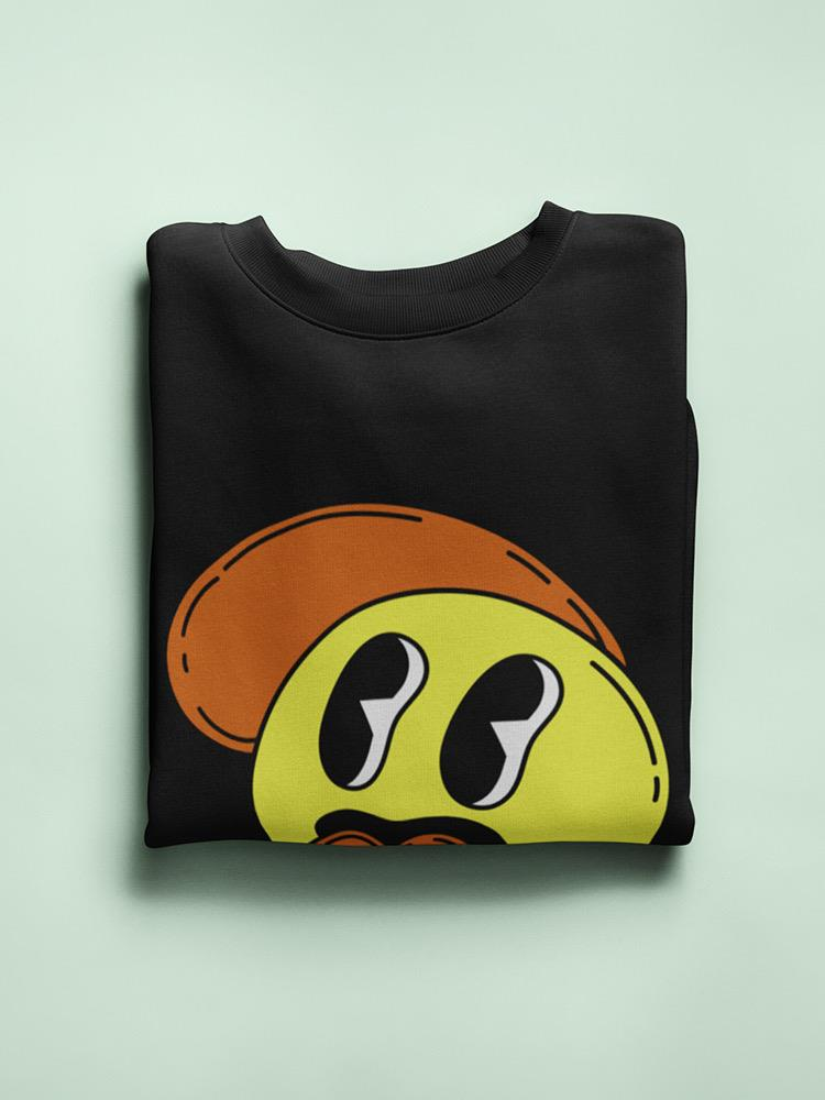 Cartoon Style Smiling Face Hoodie or Sweatshirt -Image by Shutterstock