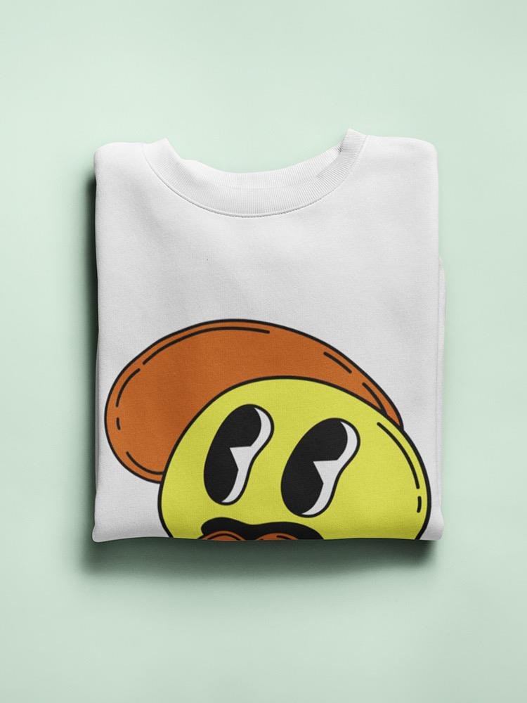 Cartoon Style Smiling Face Hoodie or Sweatshirt -Image by Shutterstock