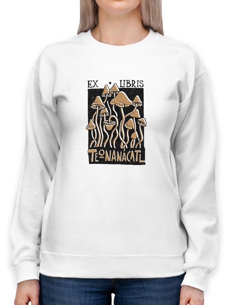 Teonanacatl Stencil Art Hoodie or Sweatshirt -Image by Shutterstock