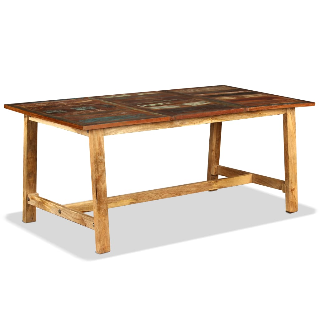 vidaXL Dining Table Solid Reclaimed Wood 70.9"