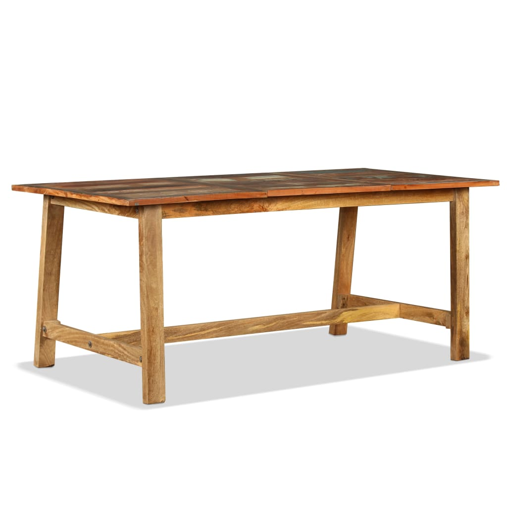 vidaXL Dining Table Solid Reclaimed Wood 70.9"