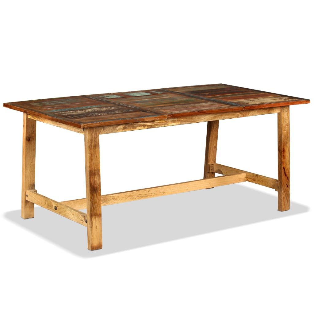 vidaXL Dining Table Solid Reclaimed Wood 70.9"