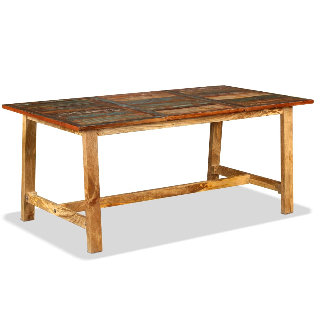 vidaXL Dining Table Solid Reclaimed Wood 70.9"