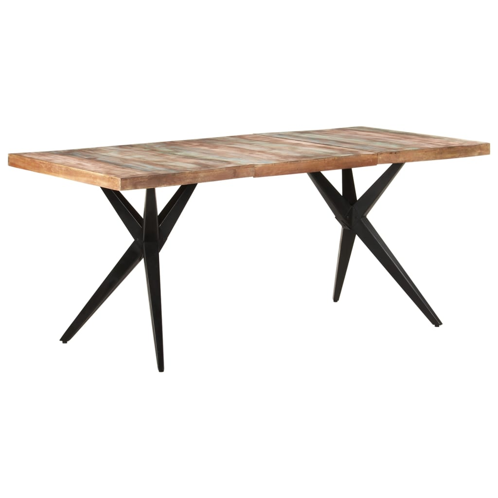 vidaXL Dining Table 70.9"x35.4"x29.9" Solid Reclaimed Wood