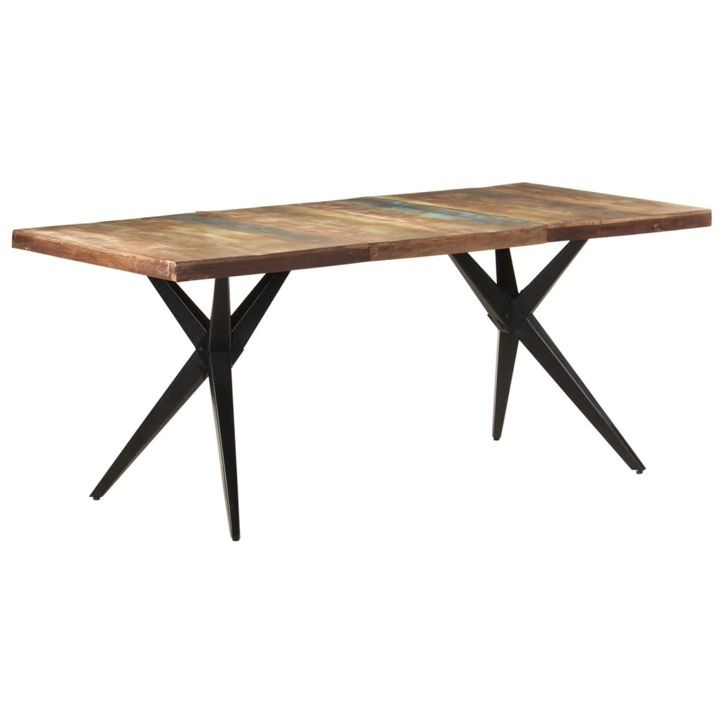 vidaXL Dining Table 70.9"x35.4"x29.9" Solid Reclaimed Wood