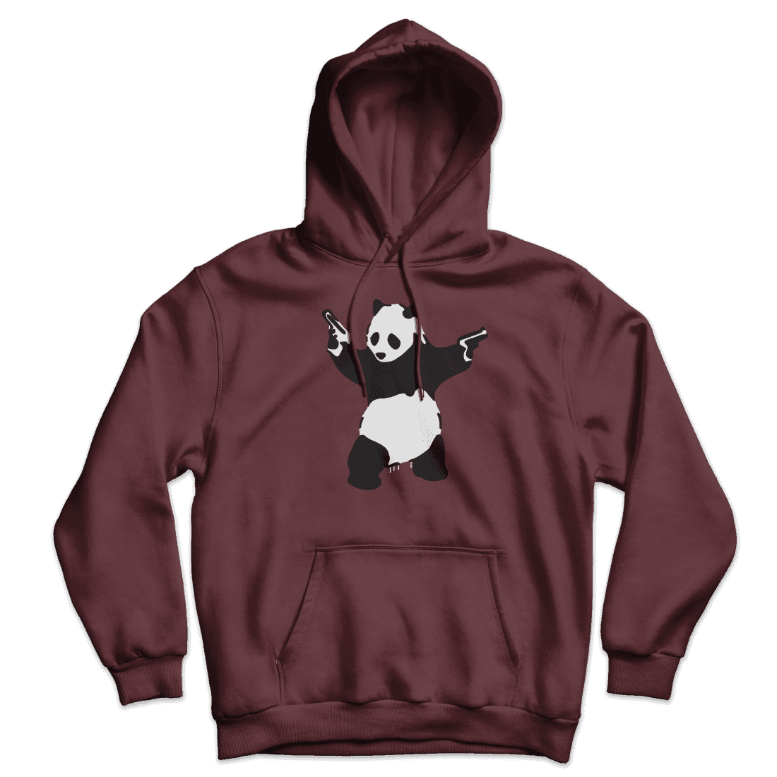 Banksy Pandamonium Armed Panda Unisex Hoodie