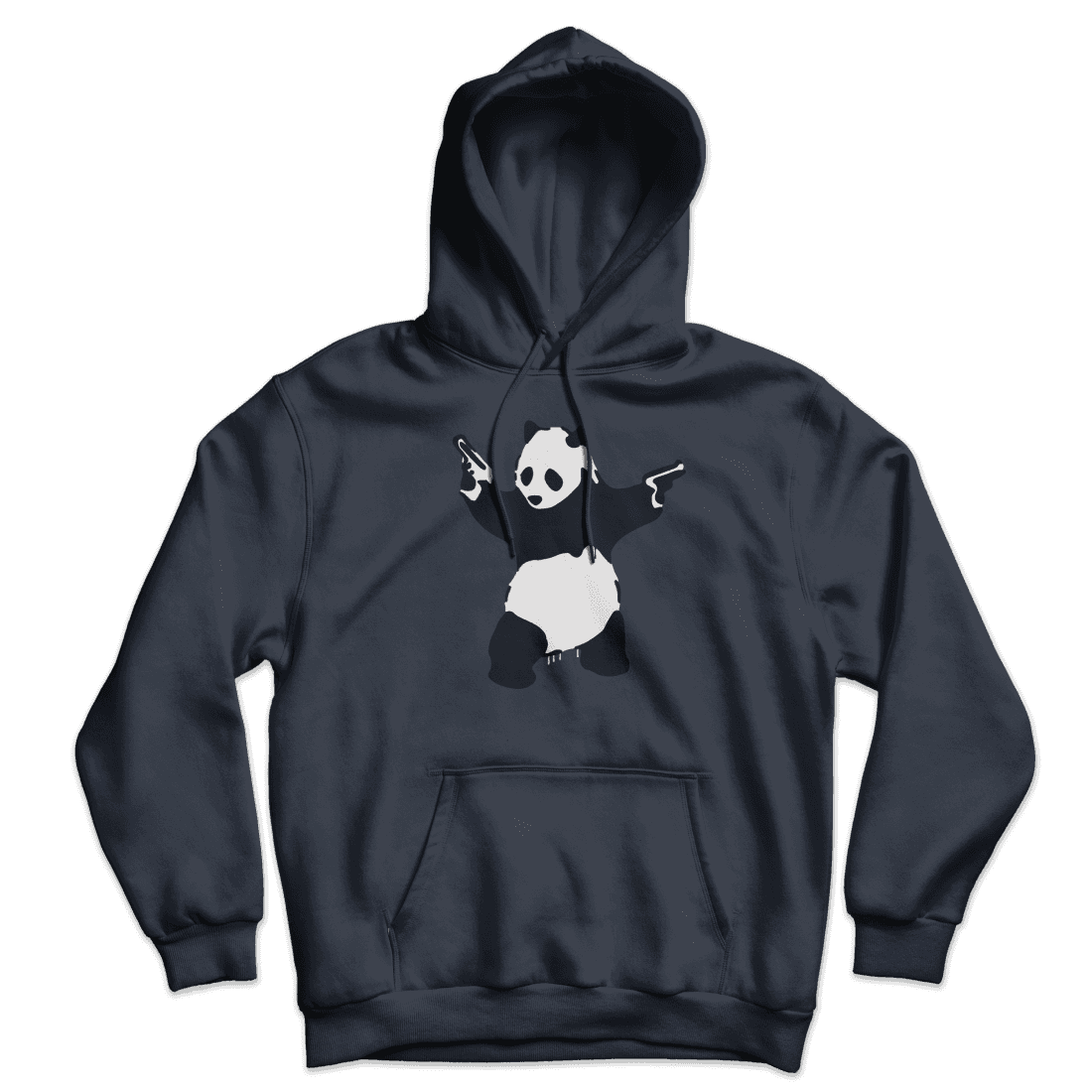 Banksy Pandamonium Armed Panda Unisex Hoodie