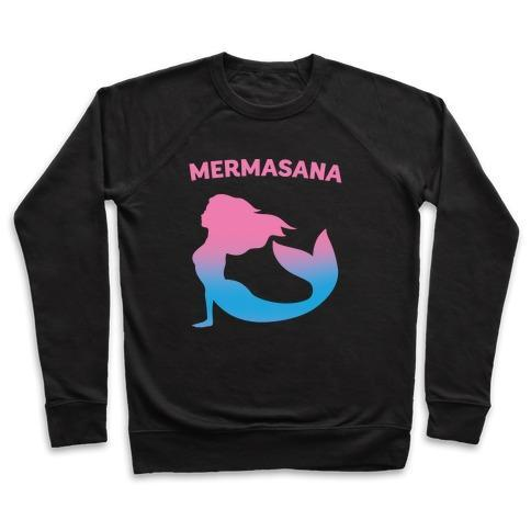 MERMASANA PARODY WHITE PRINT CREWNECK SWEATSHIRT