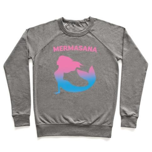 MERMASANA PARODY WHITE PRINT CREWNECK SWEATSHIRT