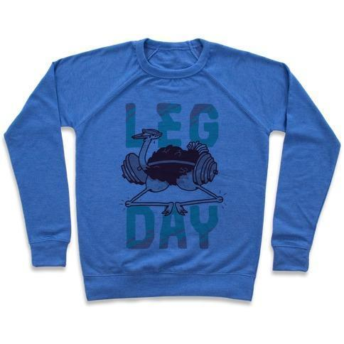 LEG DAY OSTRICH CREWNECK SWEATSHIRT