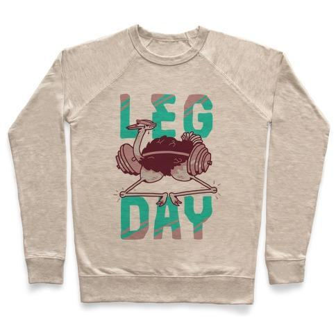 LEG DAY OSTRICH CREWNECK SWEATSHIRT